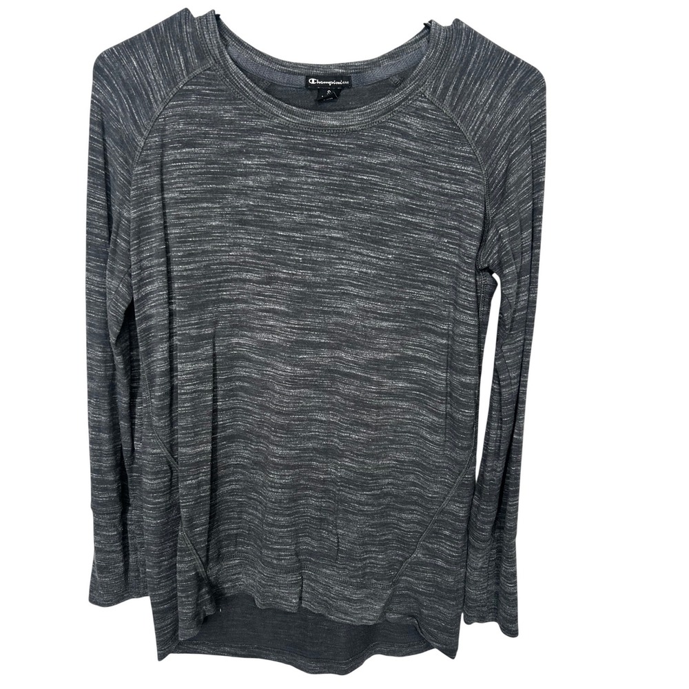 Champion Heathered Gray Long-Sleeved Tee Shirt Women's‎ Size Small